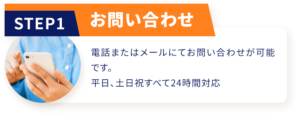 STEP01 お問い合わせ